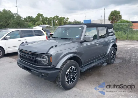 2023 Ford Bronco Outer Banks z USA, uszkodzony, nr VIN 1FMEE5BP0PLB18858